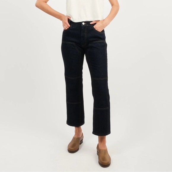 Rachel Comey Raw Denim Normandy Pant, Size 6 - Picture 1 of 5
